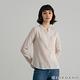 GIORDANO  女裝亨利領棉麻襯衫 - 02 卡其 product thumbnail 5