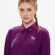 【Lynx Golf】女款吸濕排汗後背滿版愛心印花長袖POLO衫-深紫色 product thumbnail 6