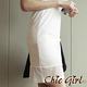 鬆緊腰圍下擺透視短裙 (共二色)-Chic Girl product thumbnail 6