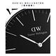 Daniel Wellington DW 手錶 Classic York 36mm黑棕壓紋真皮皮革錶-黑錶盤-銀框 DW00100146 product thumbnail 5