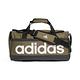 adidas 包包 Essentials Duffle Medium 男女款 綠 健身包 行李袋 雙拉鍊 愛迪達 HR5350 product thumbnail 2