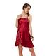 睡衣 彈力珍珠絲質 吊帶小洋裝 紅(R16039-8紅) 蕾妮塔塔 product thumbnail 2