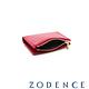 ZODENCE LIZ進口牛皮對開輕薄短夾 紅色 product thumbnail 5