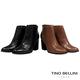 Tino Bellini 巴西進口都會摩登金屬圓飾粗跟踝靴_黑 product thumbnail 6