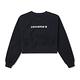 CONVERSE STRIP WORDMARK CREW 圓領套頭衫 女 黑色 10023978-A01 product thumbnail 2