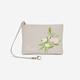 Roots 小皮件- SMALL WRISTLET FLORAL零錢包-灰色 product thumbnail 2