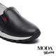 休閒鞋 MODA MODAY 極簡百搭十字紋理全真皮厚底休閒鞋－黑 product thumbnail 6