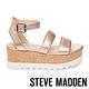 STEVE MADDEN-KIRSTEN 二字帶繫踝軟木厚底涼鞋-金色 product thumbnail 2