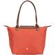 LONGCHAMP Le pliage 長提把摺疊水餃包(小/橘紅色) product thumbnail 3