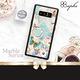 apbs Samsung Galaxy Note 8 施華彩鑽減震指環扣手機殼-蝶戀芳庭(黑邊框) product thumbnail 3