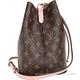 LV M44022 NEONOE Monogram 經典帆布肩背/斜背水桶包(玫瑰粉) product thumbnail 7