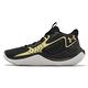 Under Armour 籃球鞋 Jet 23 男鞋 黑 金 緩震 包覆 運動鞋 球鞋 UA 3026634001 product thumbnail 2