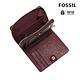 FOSSIL Logan 迷你多功能真皮RFID防盜短夾-紅木色 SL7923243 product thumbnail 5