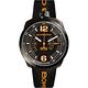 BOMBERG 炸彈錶 BOLT-68 GMT兩地時間日期手錶-黑x橘/45mm product thumbnail 2