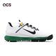 Nike 高爾夫球鞋 TW 13 男鞋 寬楦 白 黑 防潑水 老虎伍茲 皮革 運動鞋 DR5753-100 product thumbnail 3