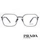 PRADA 經典三角LOGO造型 方框光學眼鏡/黑#VPR A51 1AB1O1-53mm product thumbnail 3