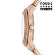 FOSSIL Stella Sport 多功能環鑽棕面女錶 玫瑰金色不鏽鋼鍊帶 37MM ES5109 product thumbnail 3