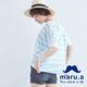 maru.a麻洛野　條紋鬍子圖案寬版T-shirt product thumbnail 3