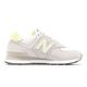 New Balance 休閒鞋 574 女鞋 灰 奶油黃 IU著用 李知恩 NB 紐巴倫 麂皮 經典 復古 WL574QD-B product thumbnail 3