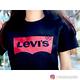 Levis 女款 重磅短袖T恤 / 修身版型 / 經典Logo / 210GSM厚棉 黑 product thumbnail 6