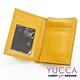 YUCCA - 牛皮俏麗多彩名片夾(迷你皮夾)-黃色- 02200010009 product thumbnail 5