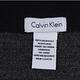 Calvin Klein CK素面拼色LOGO橫條圍巾(黑) product thumbnail 4