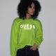 GUESS-女裝-炫光LOGO落肩長袖上衣-螢光綠 原價2790 product thumbnail 6