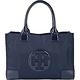 TORY BURCH Ella 漆皮拼接尼龍托特包(迷你/深藍色) product thumbnail 2