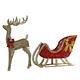 【小倉Ogula】聖誕節慶布置 馴鹿/麋鹿/發光鹿拉車 聖誕鹿鐵藝裝飾 （單鹿拉雪橇車） product thumbnail 2
