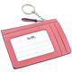 COACH 焦糖色皮革證件名片短夾+COACH 粉紅色珠光防刮皮革鑰匙零錢包 product thumbnail 6