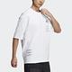 adidas T恤 Street RLX Game Tee 男款 愛迪達 棉質 寬鬆 Oversize 白 藍 H40194 product thumbnail 3