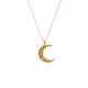 美國DOGEARED 弦月鋯石鍍金祈願項鍊 Love Through All Phases Crescent Necklace product thumbnail 2