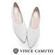 Vince Camuto 小羊皮素面尖頭平底鞋-白色 product thumbnail 3