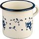 《IBILI》琺瑯馬克杯(花卉藍350ml) | 水杯 茶杯 咖啡杯 露營杯 琺瑯杯 product thumbnail 2