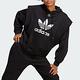 adidas 上衣 女款 長袖上衣 帽T 運動 三葉草 亞規 TREFOIL HOODIE 黑 IC5576 product thumbnail 2