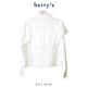 betty’s專櫃款　胸前荷葉邊壓褶蕾絲襯衫(白色) product thumbnail 3