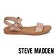 STEVE MADDEN-LEAGUE 搶眼一字帶繫帶低跟涼鞋-藕色 product thumbnail 3