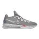 Nike 籃球鞋 Lebron XVII Low 男鞋 氣墊 避震 包覆 明星款 XDR外底 灰 白 CD5006004 product thumbnail 6