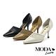 高跟鞋 MODA Luxury 氣質簡約大人感編織側簍空尖頭高跟鞋－黑 product thumbnail 7