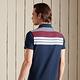 SUPERDRY 男裝 短 POLO  ACADEMY STRIPE 海軍藍 product thumbnail 5