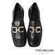 Tino Bellini 義大利進口方頭雙環樂福鞋FYLV034-1(黑色) product thumbnail 3