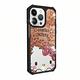 三麗鷗 Kitty iPhone 13 Pro 6.1吋軍規防摔鏡面水晶彩鑽手機殼-豹紋凱蒂 product thumbnail 2