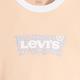 Levis 女款 復古滾邊短版T恤 / 修身版型 / 馬賽克拼貼Logo 杏仁黃 product thumbnail 4