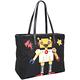 PRADA Nylon Robot Tote Bag 機器人圖案尼龍拉鍊托特包(黑色) product thumbnail 3