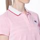【Lynx Golf】女款吸汗速乾合身版MESH緹花設計短袖POLO衫/高爾夫球衫-粉紅色 product thumbnail 5