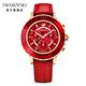 Swarovski 施華洛世奇 Octea Lux Chrono 手錶真皮錶帶, 红色, 玫瑰金色潤飾 product thumbnail 5