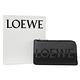 LOEWE 經典英字LOGO撞色小牛皮卡片零錢包(黑/灰) product thumbnail 7