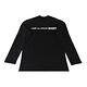 COMME DES GARCONS白字印花LOGO造型純棉長袖T恤(S/M/L/XL/黑) product thumbnail 8