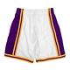 Mitchell Ness 球褲 Los Angeles Lakers 84-85 湖人 白紫金 MNRLSH08B product thumbnail 2