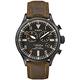 TIMEX-雙眼計時腕錶Waterbury Chronograph系列-黑/褐帶-42mm product thumbnail 2